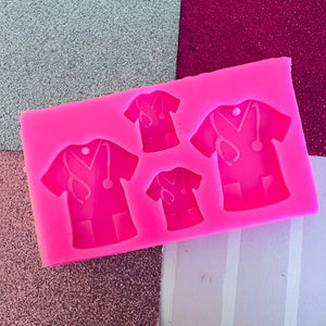 Nurse Medical Scrubs Silicone Mould