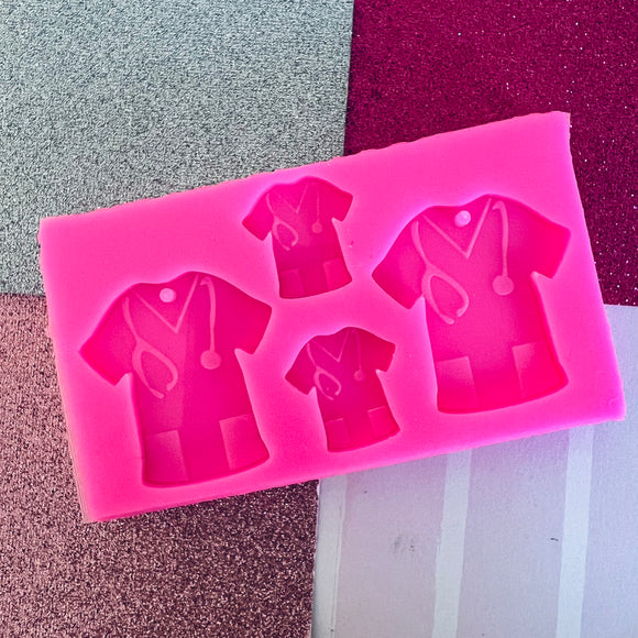 Nurse Medical Scrubs Silicone Mould