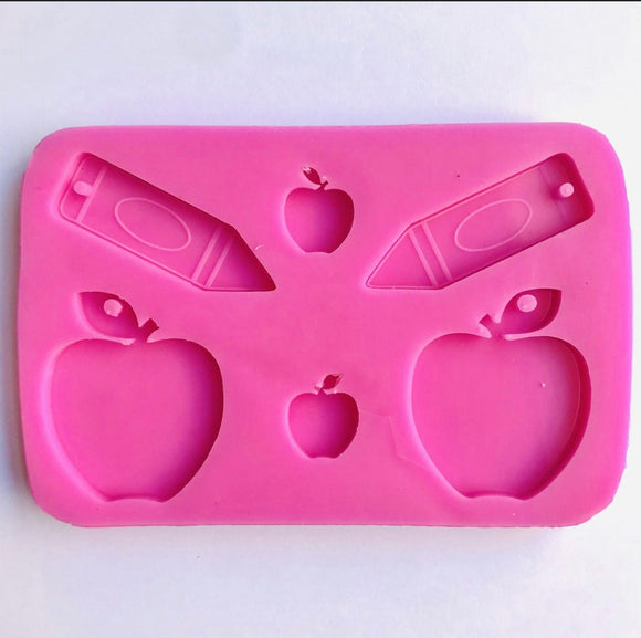 Apple For The Teacher Silicone Mould