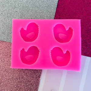 Chicken Studs Silicone Earring Mould