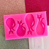 Cat With Tail Silicone Mould