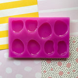 Pre-Domed Organic Shapes #3 Four pair Silicone Mould