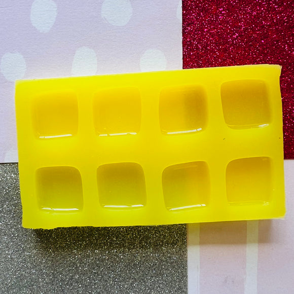 Pre-Domed Squares Silicone Mould