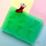 Santa Sock Boot Studs Silicone Mould