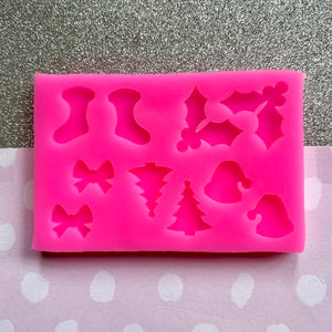 Christmas Stud Mix Silicone Mould