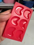 Pre-Domed Organic Bean 3 pair Silicone Mould - PLEASE READ DESCRIPTION CAREFULLY