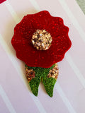 Poppy Brooch Silicone Mould