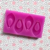 Pointed Teardrop 2 Pair Silicone Mould