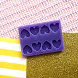 Very Basic Love Heart Mini or Regular Silicone Mould