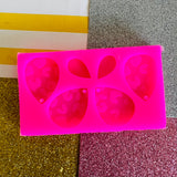 Etched Leopard Small Teardrop Silicone Mould