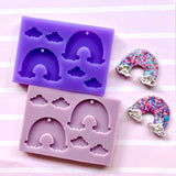 Rainbow And Cloud Silicone Mould