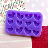 Organic Hearts Silicone Mould