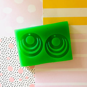 Circular Swirl Studs Silicone Mould