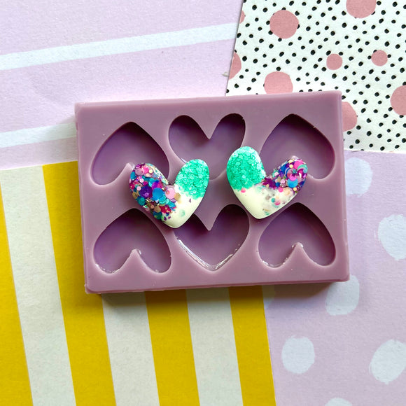 Glitter and Crafts 4U Domino Mold- Heart Shape