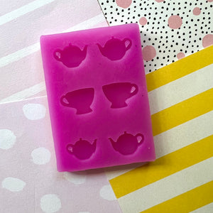 Teapot Teacup Studs Silicone Mould