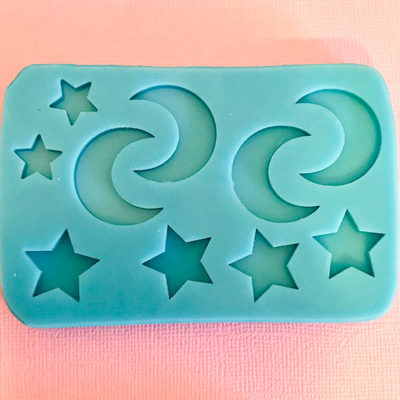 Moon Star 5 pair Silicone Mould