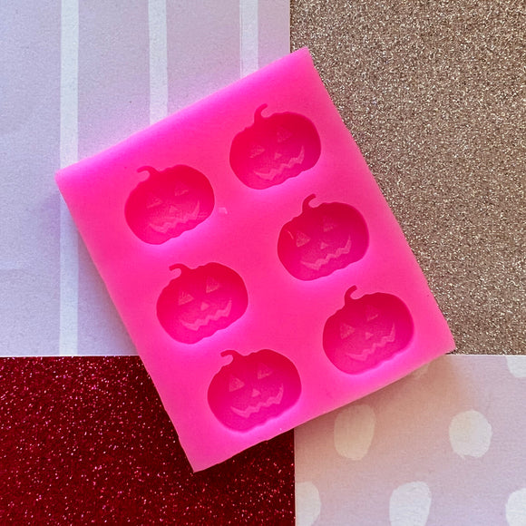 Jack O Lantern Etched Stud Silicone Mould