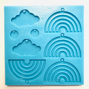 Rainbows & Clouds Silicone Mould