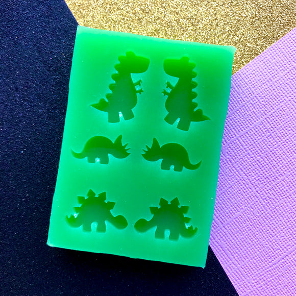 Dino Stud Trio Silicone Mould