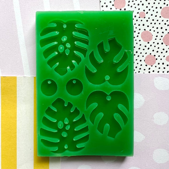 Monstera 2 pair Large Silicone Mould