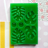 Monstera 2 pair Large Silicone Mould