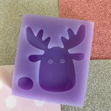 Brooch/Badge Rudolph Reindeer Silicone Mould