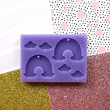 Rainbow And Cloud Silicone Mould