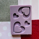 Hearts and Hearts Silicone Mould