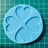 2pair Classic Heart Silicone Mould