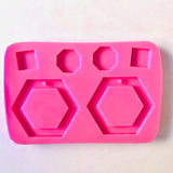 Hexagon & Shapes Silicone Earring Mould