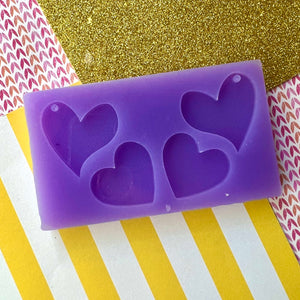 Two pairs of Hearts Silicone Mould