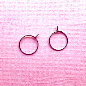 50 Stainless Steel 15mm HOOPS