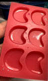 Pre-Domed Organic Bean 3 pair Silicone Mould - PLEASE READ DESCRIPTION CAREFULLY