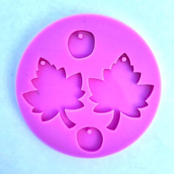 Maple Leaf Silicone Earring Mould