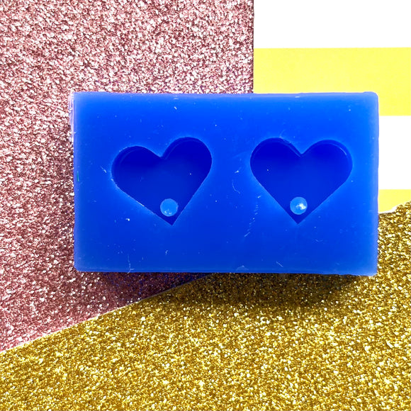 Heart Stud Topper Mini OR Regular Mould