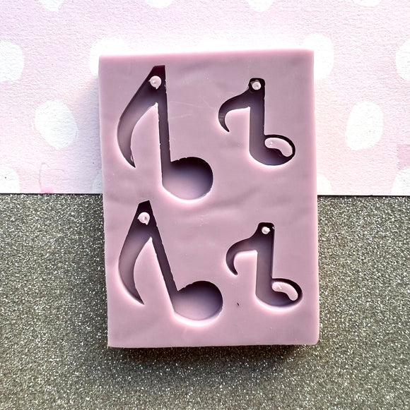 Musical Note Silicone Earring Mould