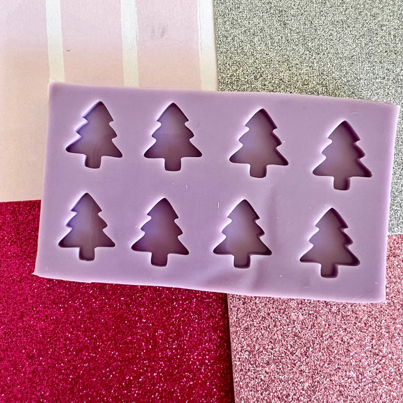 Organic Christmas Tree Studs Mini or Reg Silicone Mould