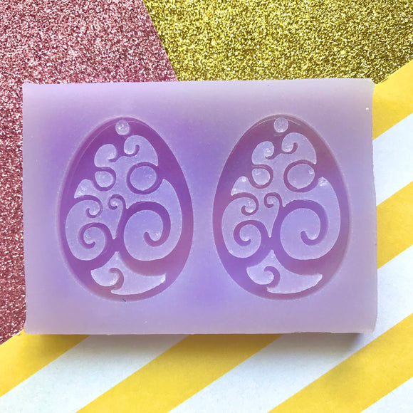 Easter Embroidered Egg Silicone Mould