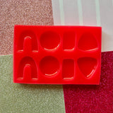 Pre-Domed Organic Shapes #5 Four pair Silicone Mould