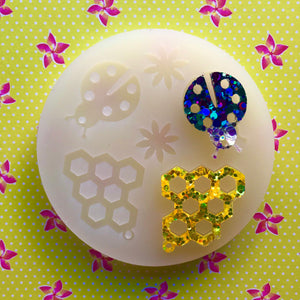 Honeycombs and Ladybugs Silicone Mould