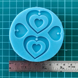 Heart in a Heart Silicone Mould