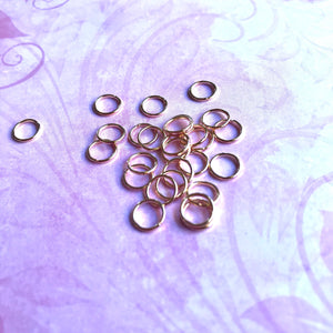 100 Rose Gold Plated JUMP RINGS 7mm/8mm/10mm