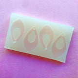 Pointed Teardrop 2 Pair Silicone Mould