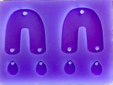 U Shape W/ Teardrops Silicone Mould