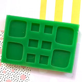 Organic Squares Silicone Mould