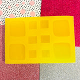 Organic Squares Silicone Mould